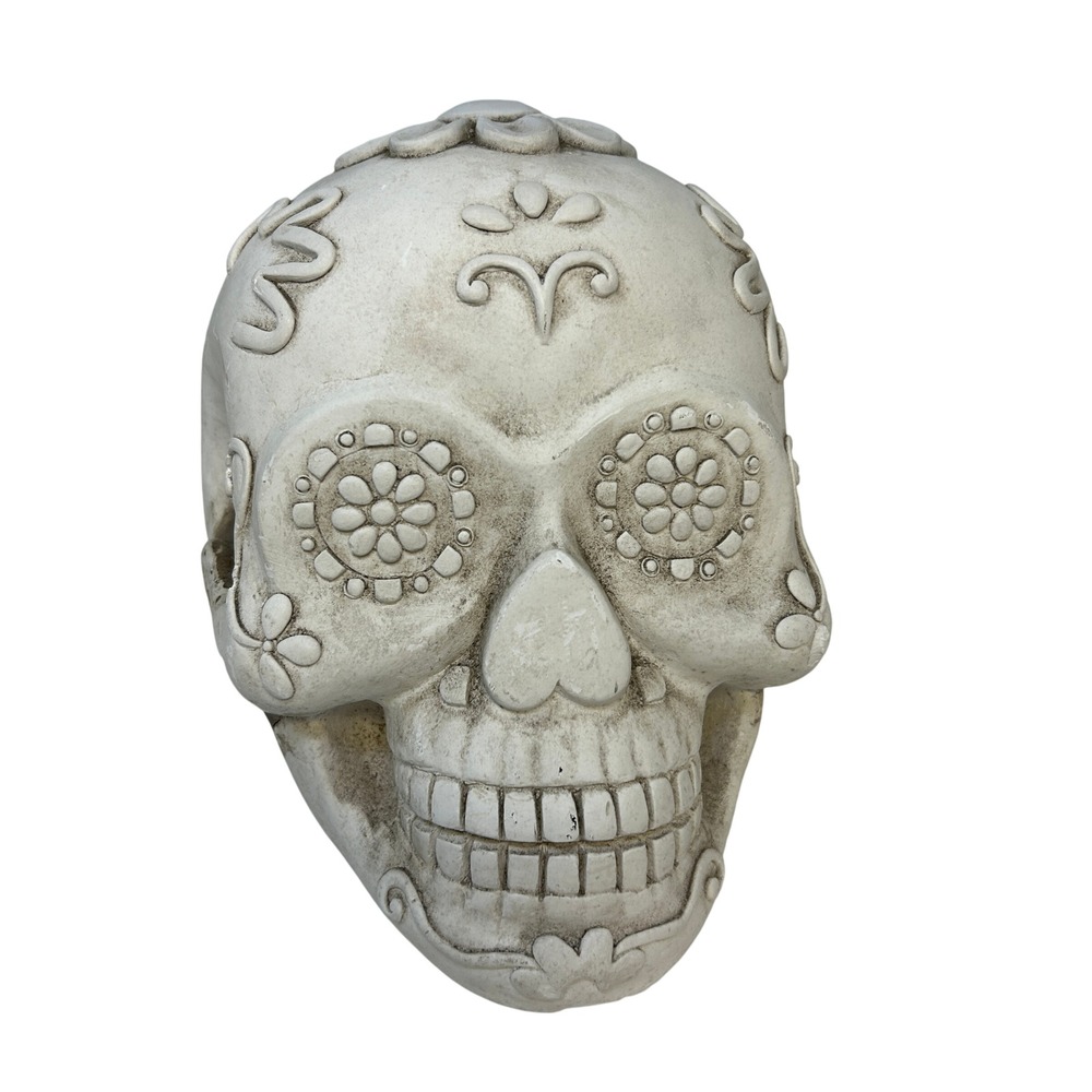 Decorative Sugar Skull Statue Day of the Dead Altar Home Decor